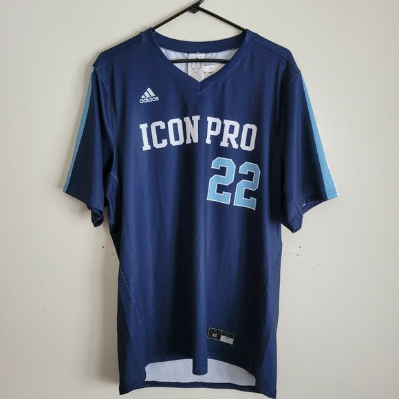 Adidas Icon Pro Baseball Jersey Player #22 Blue Size 44 Sublimated NWT 2021 - Picture 7 of 7